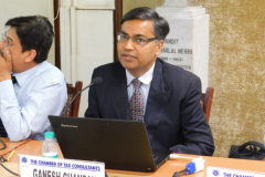 Mr. Ganesh Chandak, ICICI Bank Official addressing the delegates
