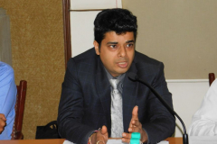 CA Rajesh Shah (Chairman) welcoming the speakers