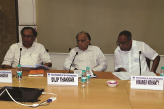 Brain Trust session chaired by CA Dilip K. Thakkar. CA Rashmin Sanghvi and Mr. Himansu Mohanty (Brain Trustees)