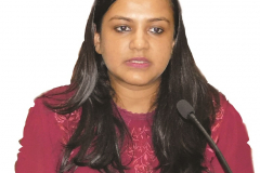 CA Maitri Savla welcoming the speaker and delegates