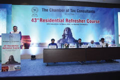 CA Mehul Sheth (Chairman) welcoming the delegates